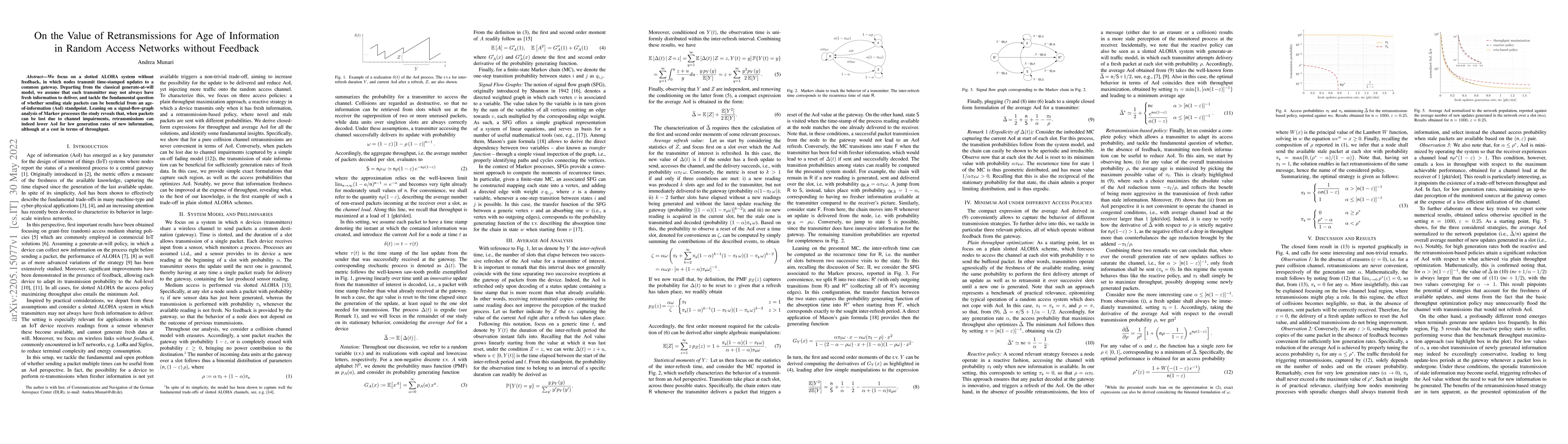 Thumbnail for On the Value of Retransmissions for Age of Information in Random Access
  Networks without Feedback