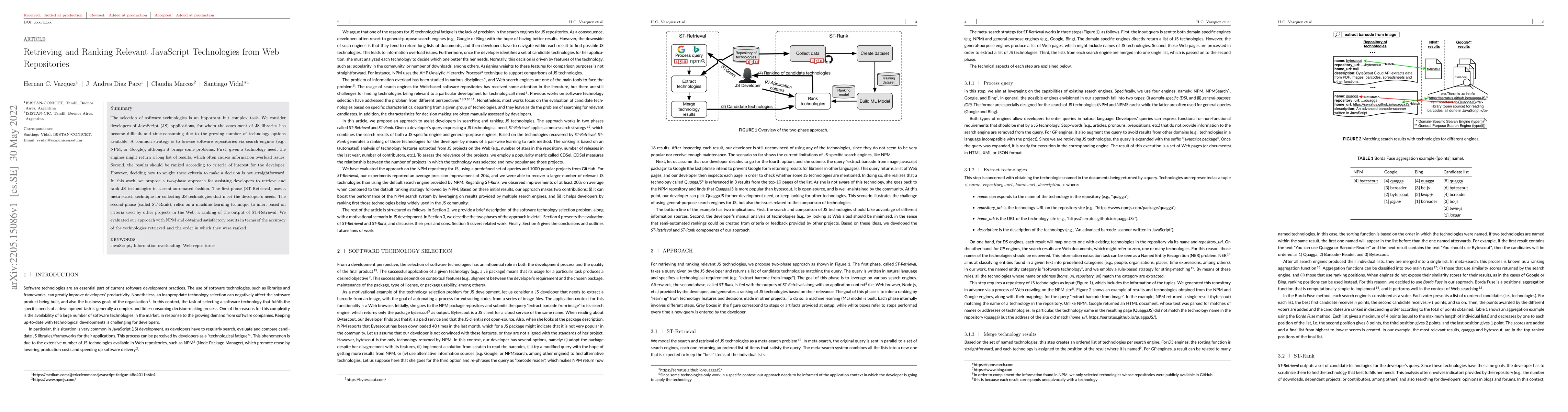 Thumbnail for Retrieving and Ranking Relevant JavaScript Technologies from Web
  Repositories
