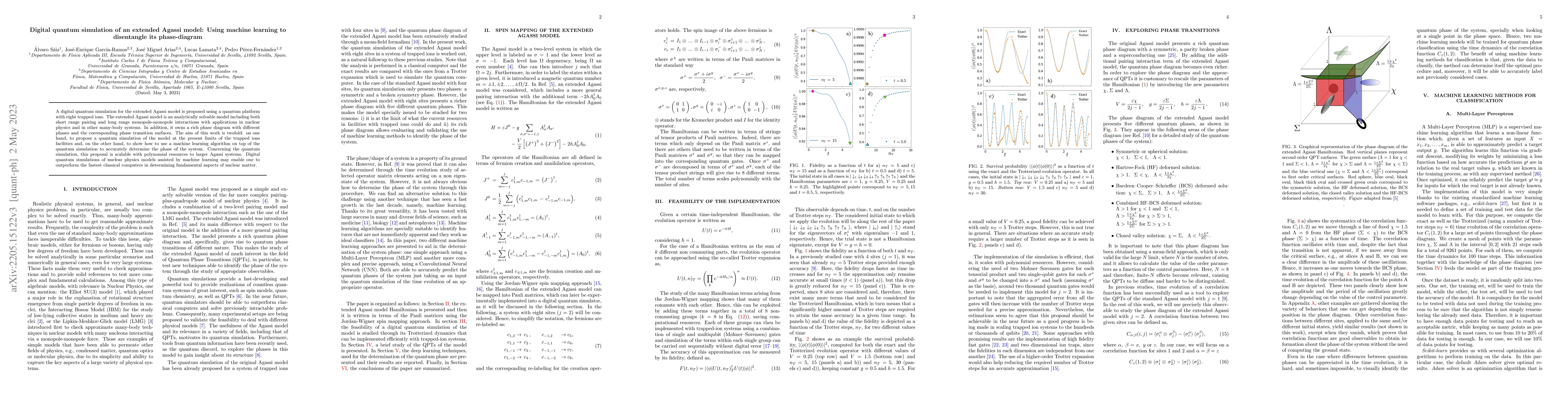 Thumbnail for Digital quantum simulation of an extended Agassi model: Using machine
  learning to disentangle its phase-diagram