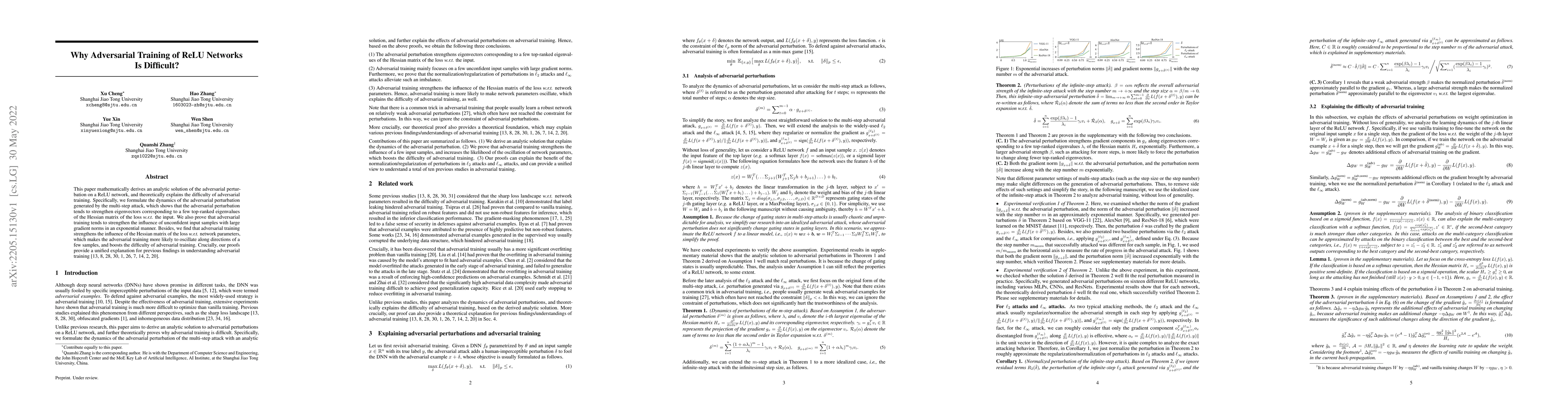 Thumbnail for Why Adversarial Training of ReLU Networks Is Difficult?