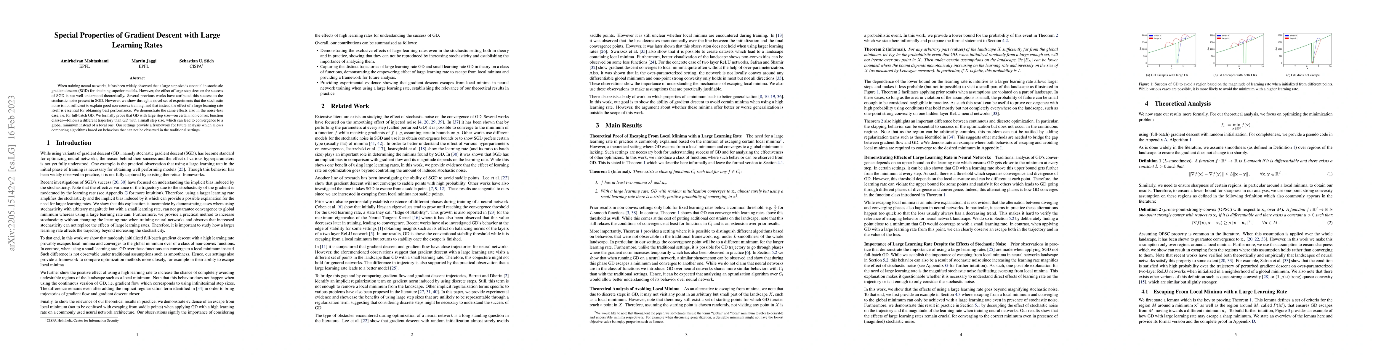 Thumbnail for Special Properties of Gradient Descent with Large Learning Rates