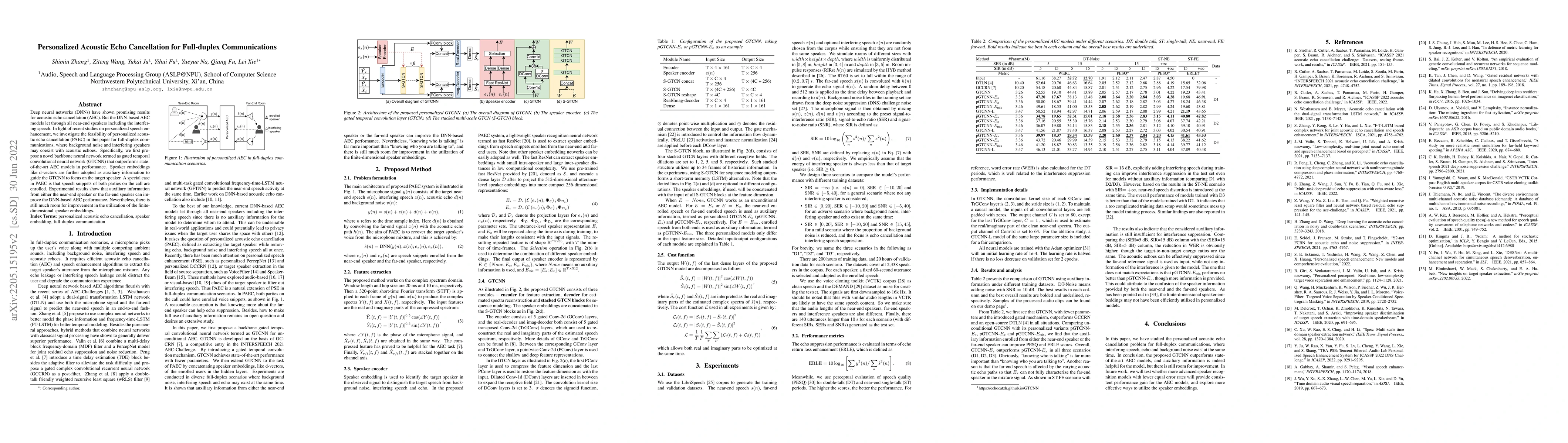 Thumbnail for Personalized Acoustic Echo Cancellation for Full-duplex Communications