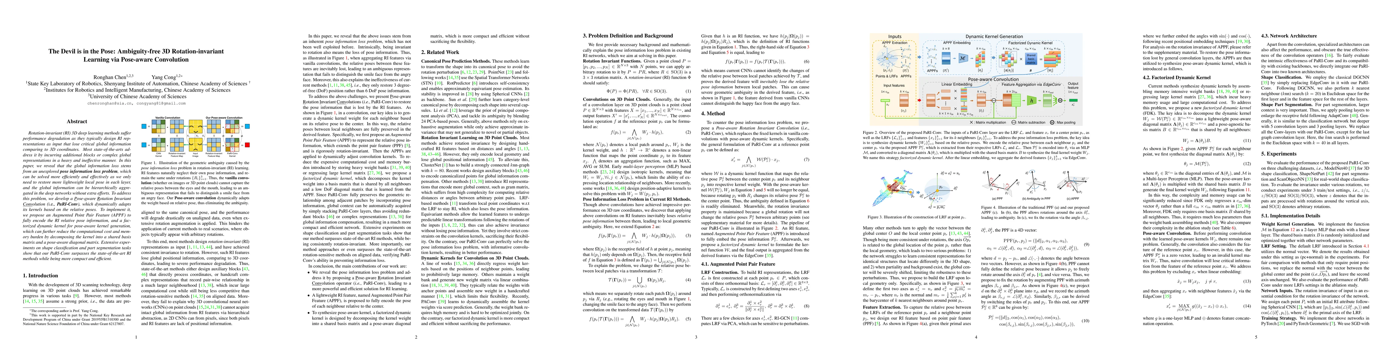 Thumbnail for The Devil is in the Pose: Ambiguity-free 3D Rotation-invariant Learning
  via Pose-aware Convolution
