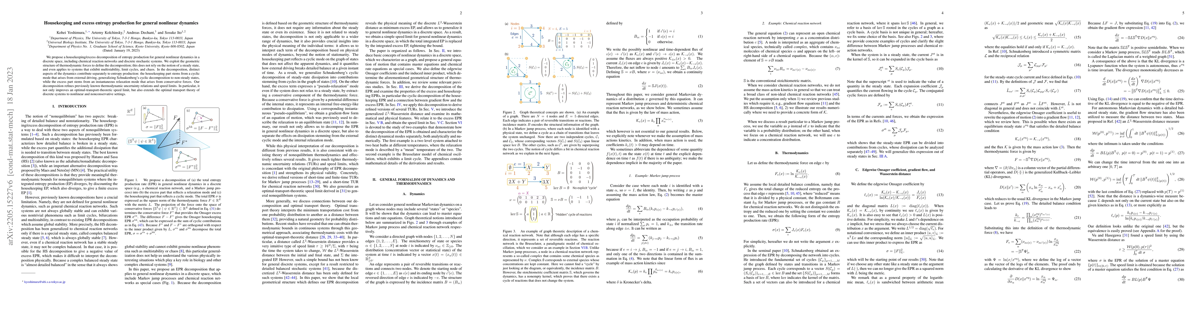 Thumbnail for Housekeeping and excess entropy production for general nonlinear
  dynamics
