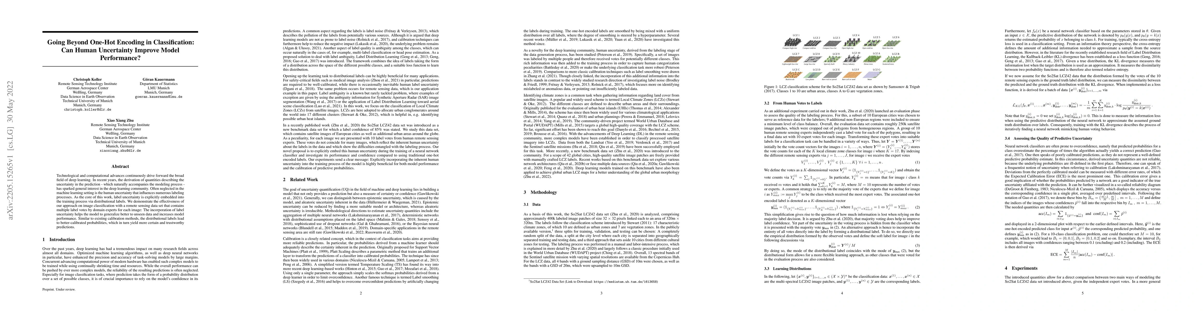 Thumbnail for Going Beyond One-Hot Encoding in Classification: Can Human Uncertainty
  Improve Model Performance?