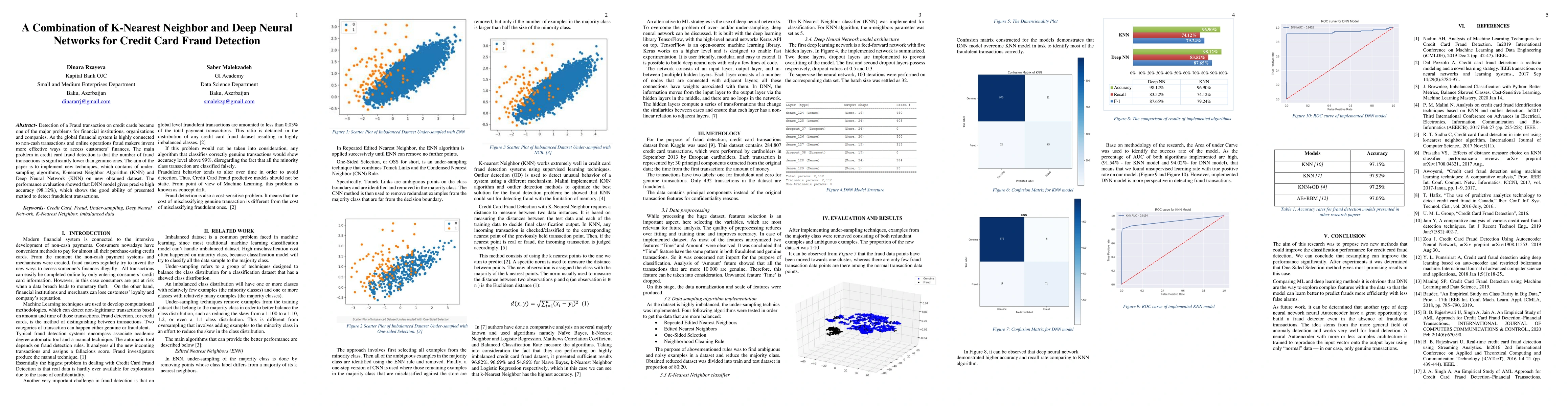 Thumbnail for A Combination of Deep Neural Networks and K-Nearest Neighbors for Credit
  Card Fraud Detection