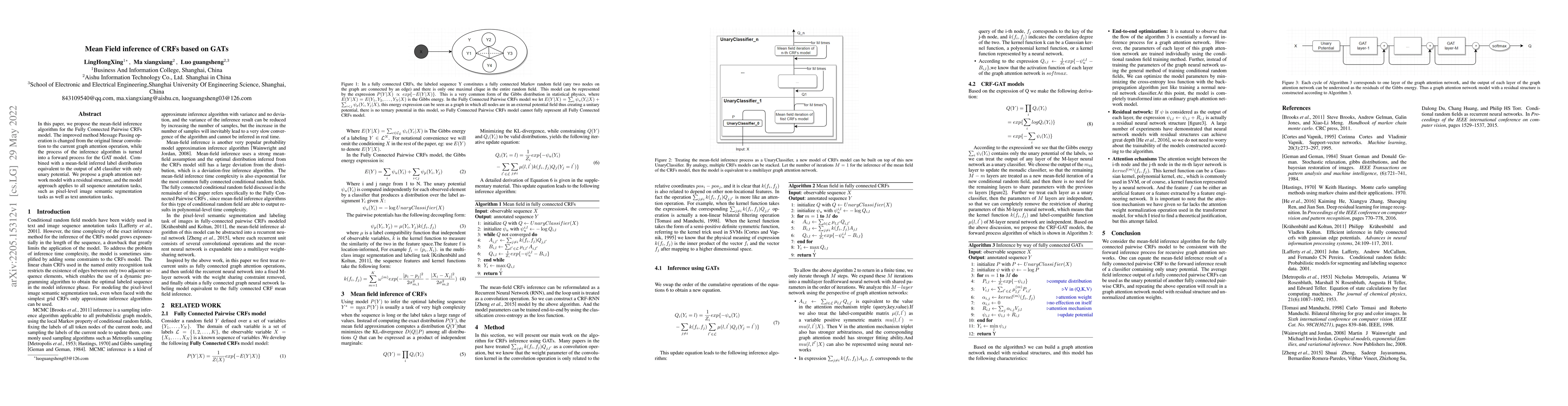 Thumbnail for Mean Field inference of CRFs based on GAT