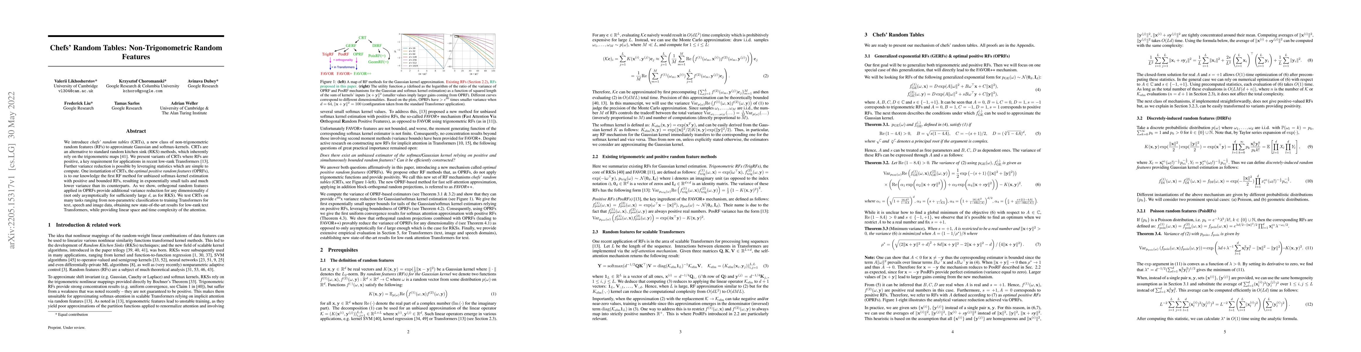 Thumbnail for Chefs' Random Tables: Non-Trigonometric Random Features