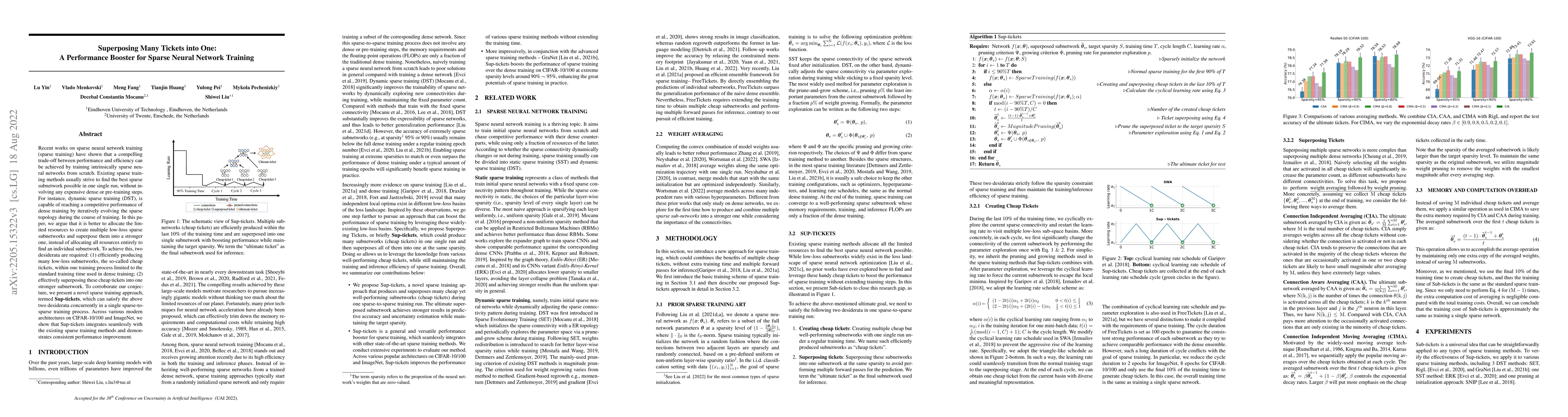 Thumbnail for Superposing Many Tickets into One: A Performance Booster for Sparse
  Neural Network Training