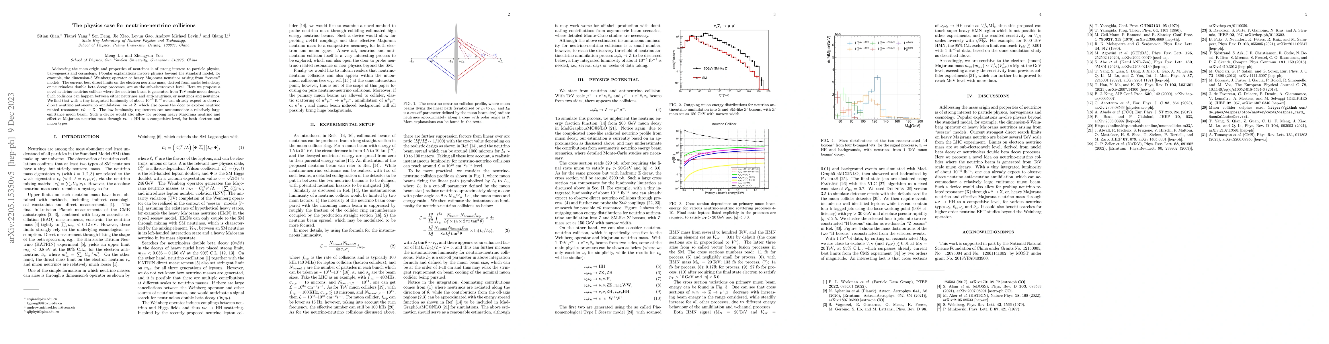 Thumbnail for The physics case for neutrino-neutrino collisions