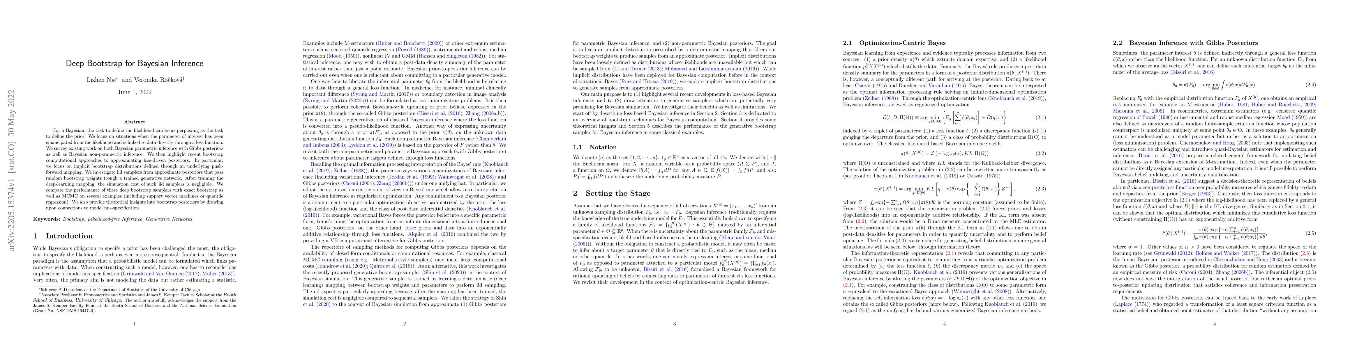 Thumbnail for Deep Bootstrap for Bayesian Inference