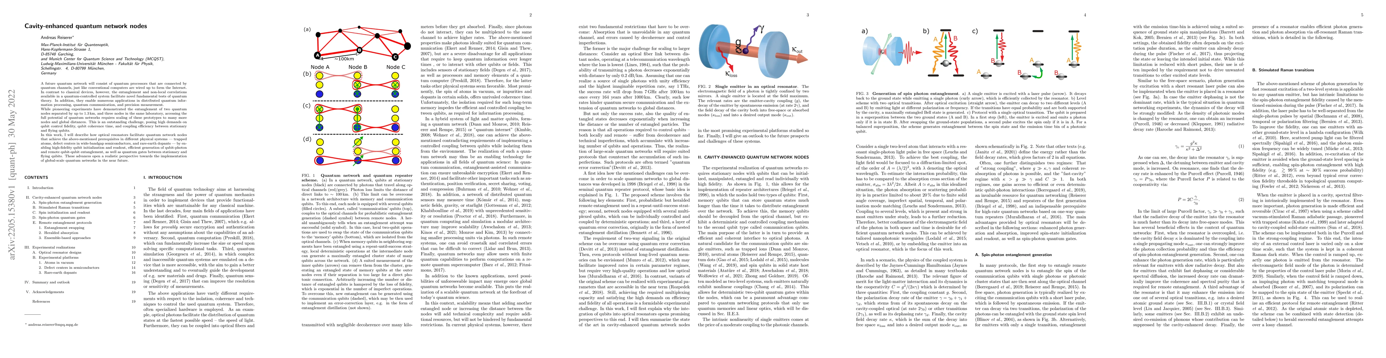 Thumbnail for Cavity-enhanced quantum network nodes