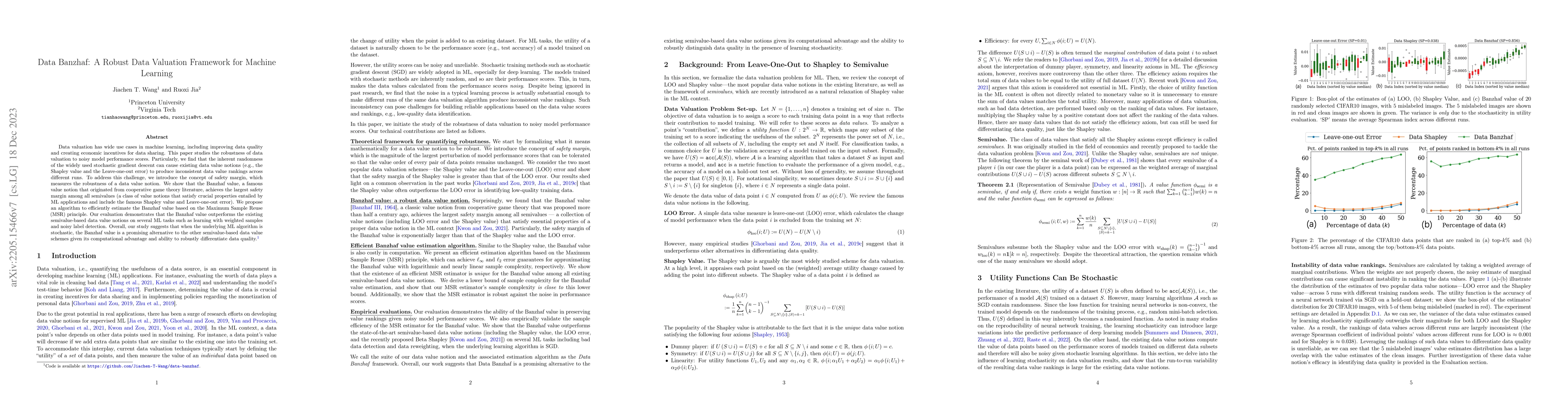 Thumbnail for Data Banzhaf: A Robust Data Valuation Framework for Machine Learning