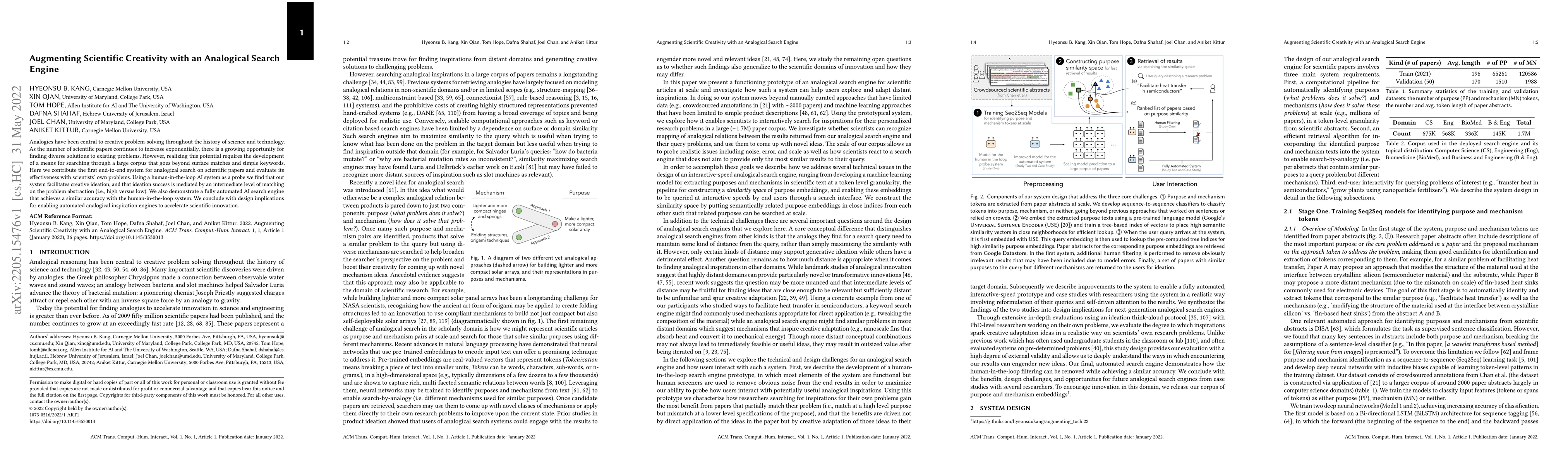 Thumbnail for Augmenting Scientific Creativity with an Analogical Search Engine