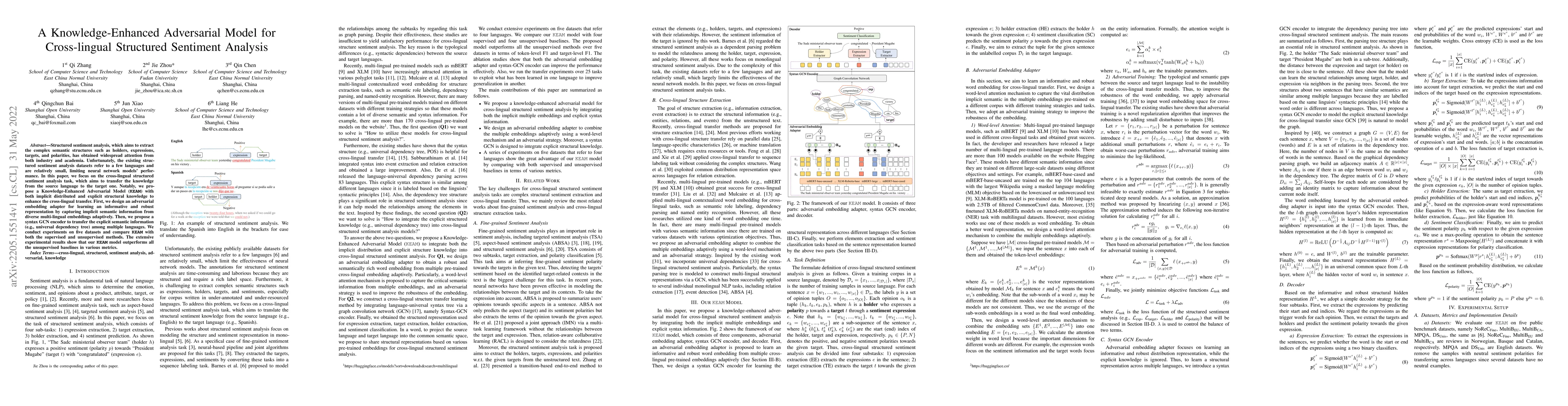 Thumbnail for A Knowledge-Enhanced Adversarial Model for Cross-lingual Structured
  Sentiment Analysis