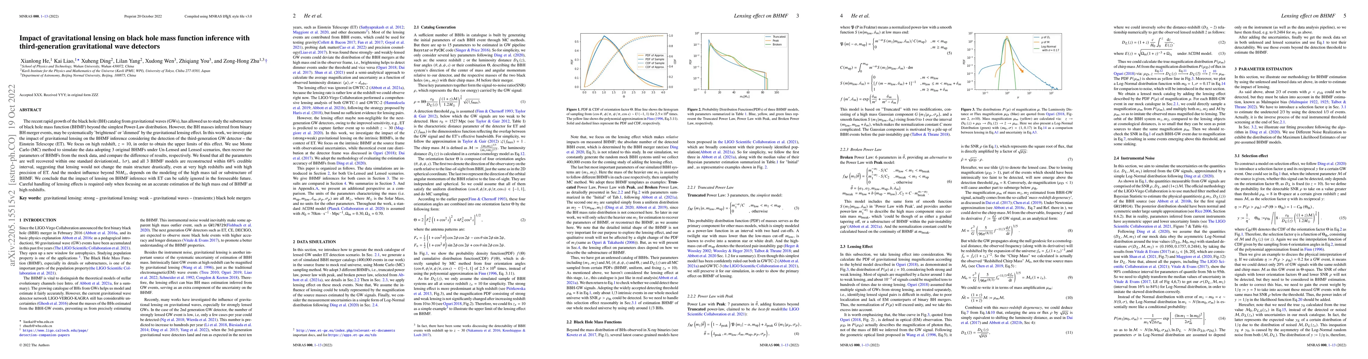 Thumbnail for Impact of gravitational lensing on black hole mass function inference
  with third-generation gravitational wave detectors