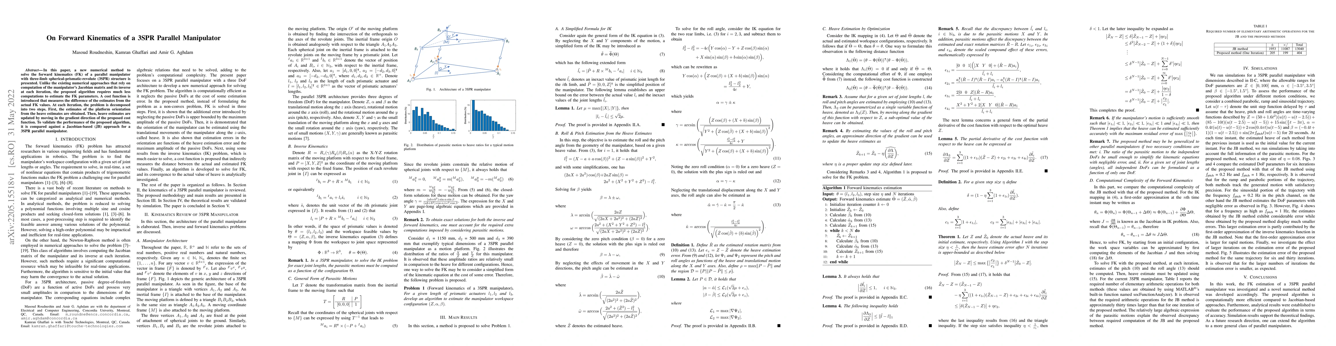 Thumbnail for On Forward Kinematics of a 3SPR Parallel Manipulator