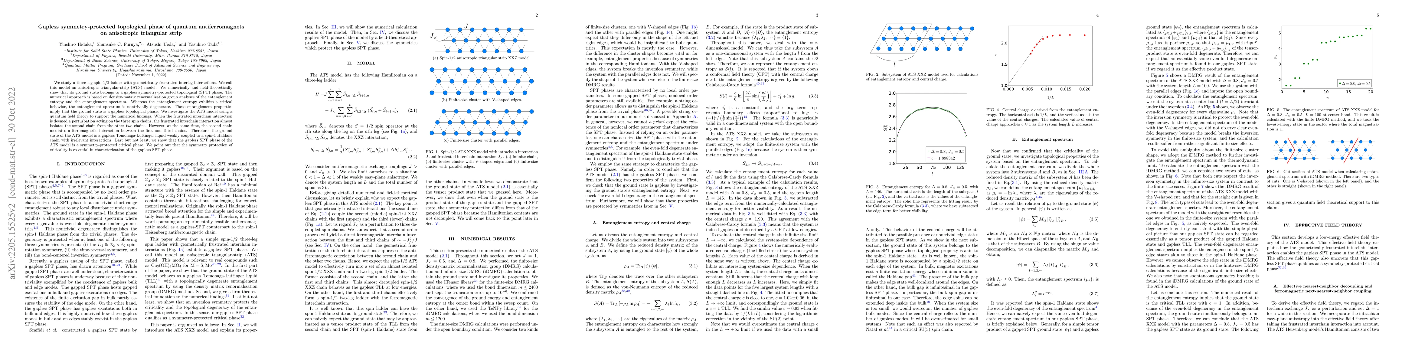 Thumbnail for Gapless symmetry-protected topological phase of quantum antiferromagnets
  on anisotropic triangular strip