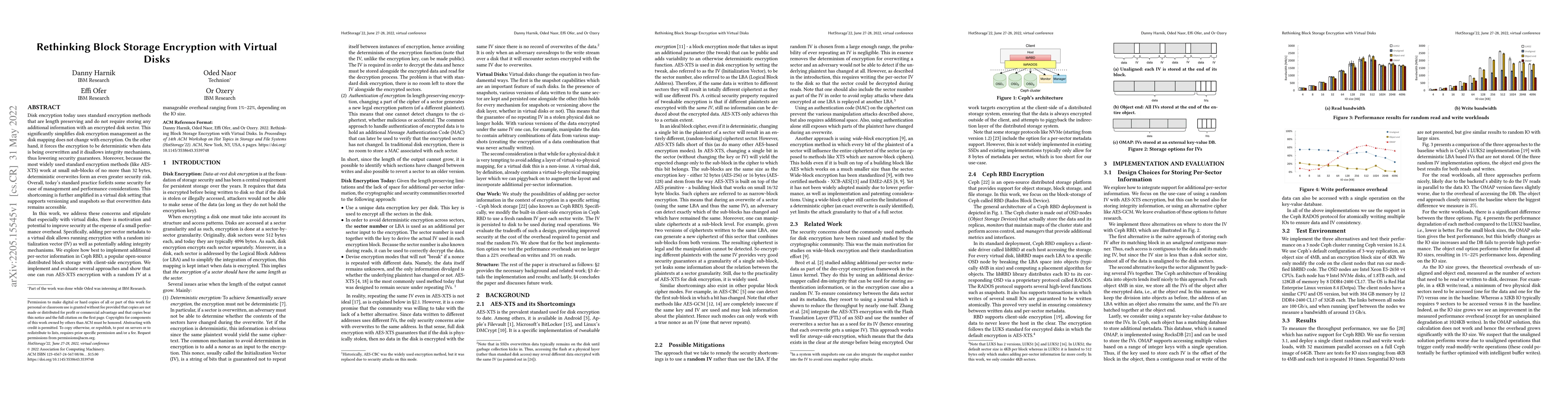Thumbnail for Rethinking Block Storage Encryption with Virtual Disks