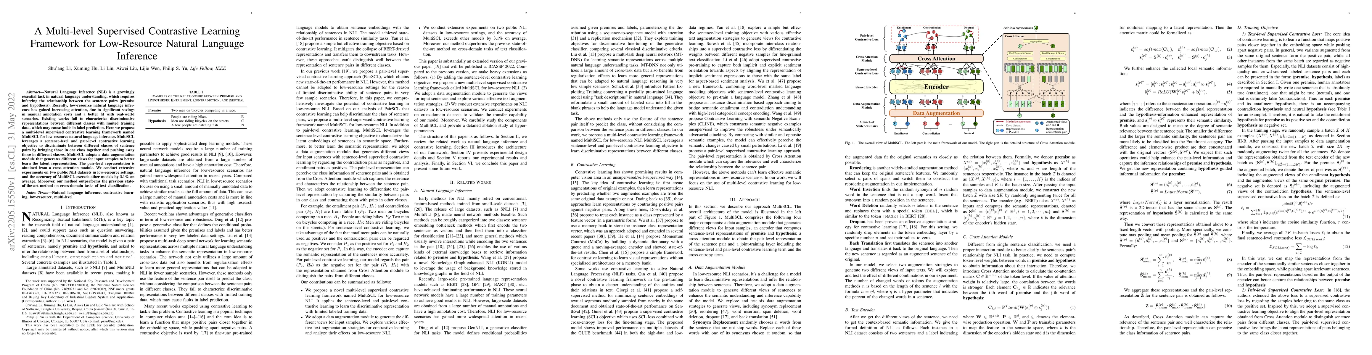 Thumbnail for A Multi-level Supervised Contrastive Learning Framework for Low-Resource
  Natural Language Inference