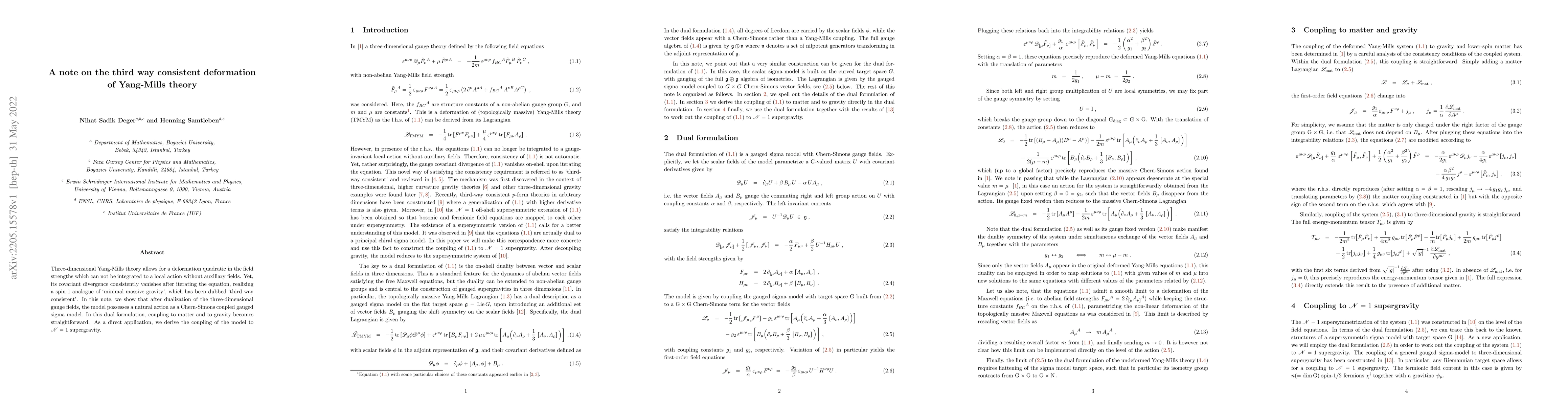 Thumbnail for A note on the third way consistent deformation of Yang-Mills theory