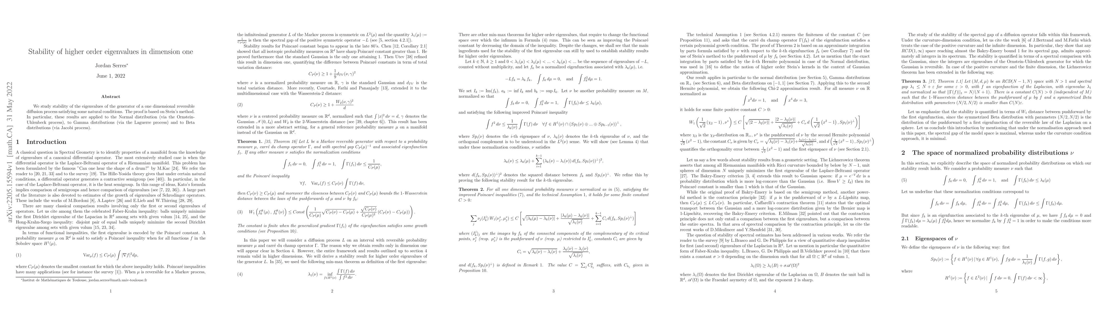 Thumbnail for Stability of higher order eigenvalues in dimension one