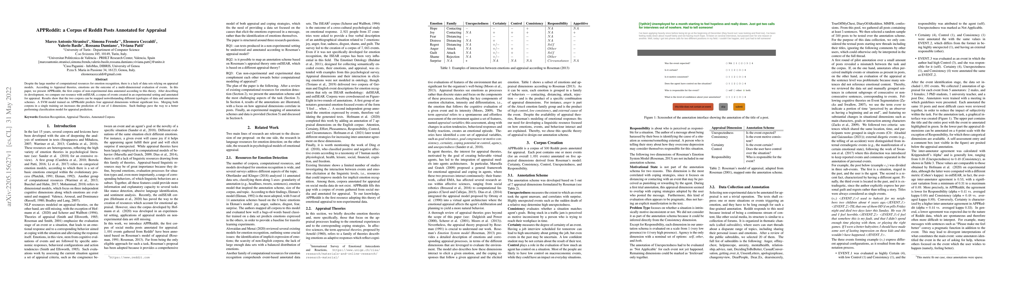 Thumbnail for APPReddit: a Corpus of Reddit Posts Annotated for Appraisal