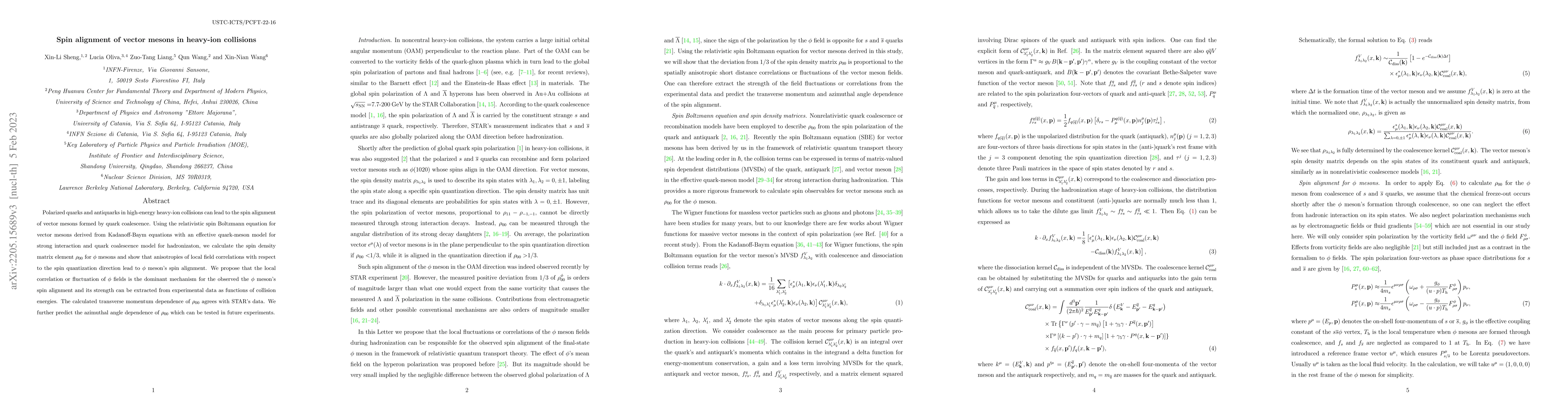 Thumbnail for Spin alignment of vector mesons in heavy-ion collisions