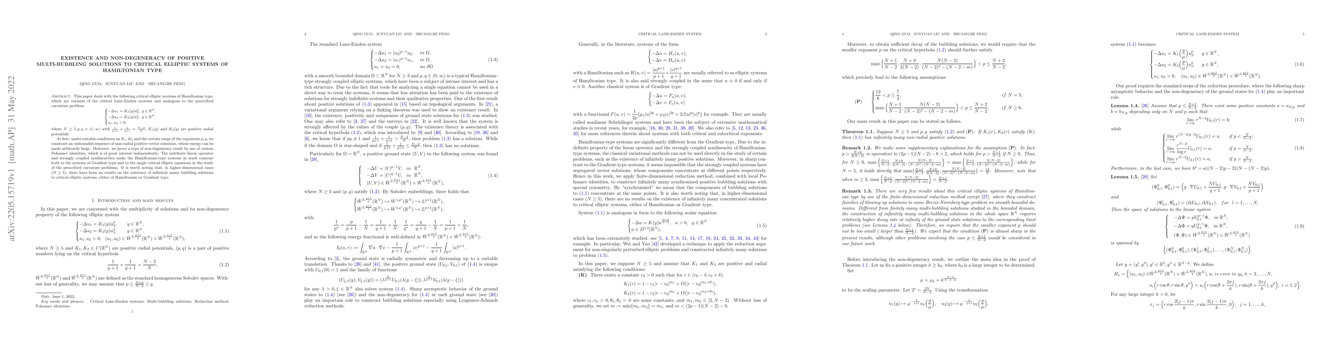Thumbnail for Existence and non-degeneracy of positive multi-bubbling solutions to
  critical elliptic systems of Hamiltonian type