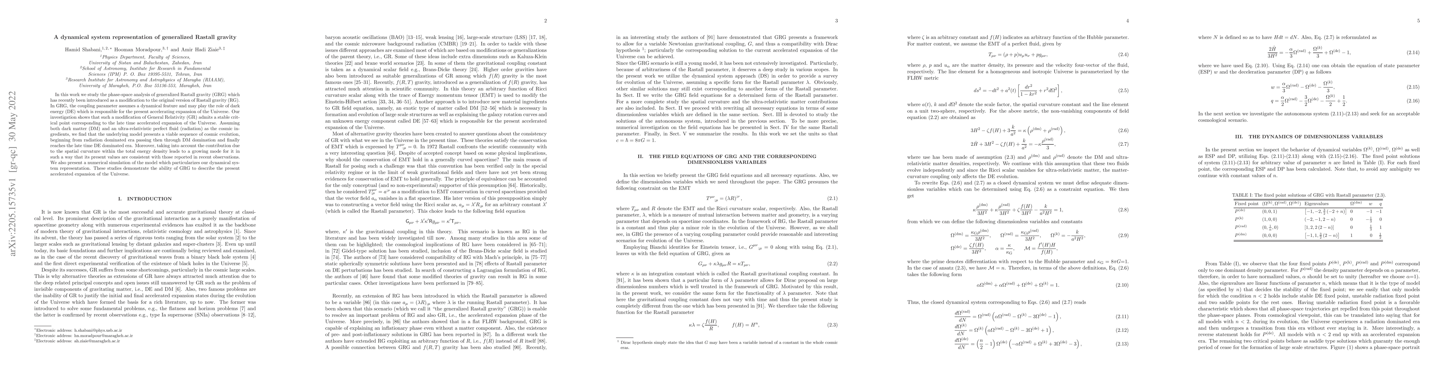 Thumbnail for A dynamical system representation of generalized Rastall gravity