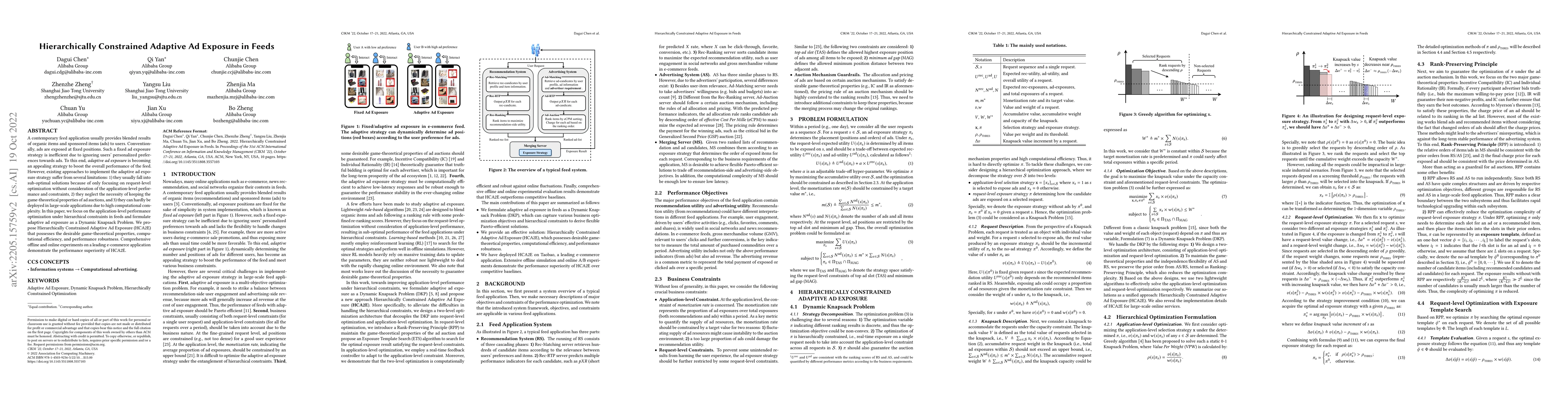 Thumbnail for Hierarchically Constrained Adaptive Ad Exposure in Feeds