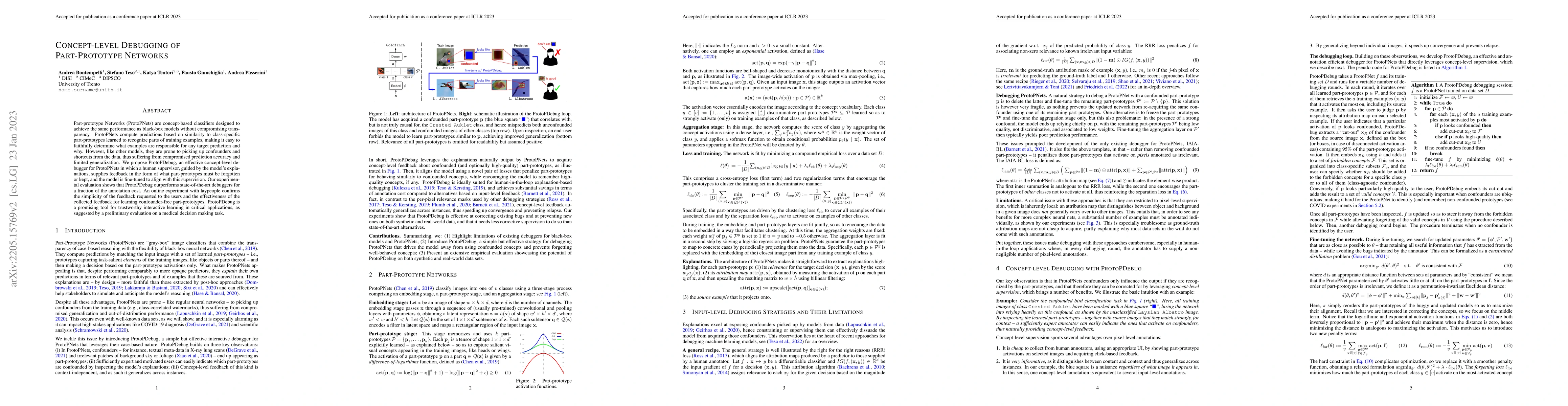 Thumbnail for Concept-level Debugging of Part-Prototype Networks