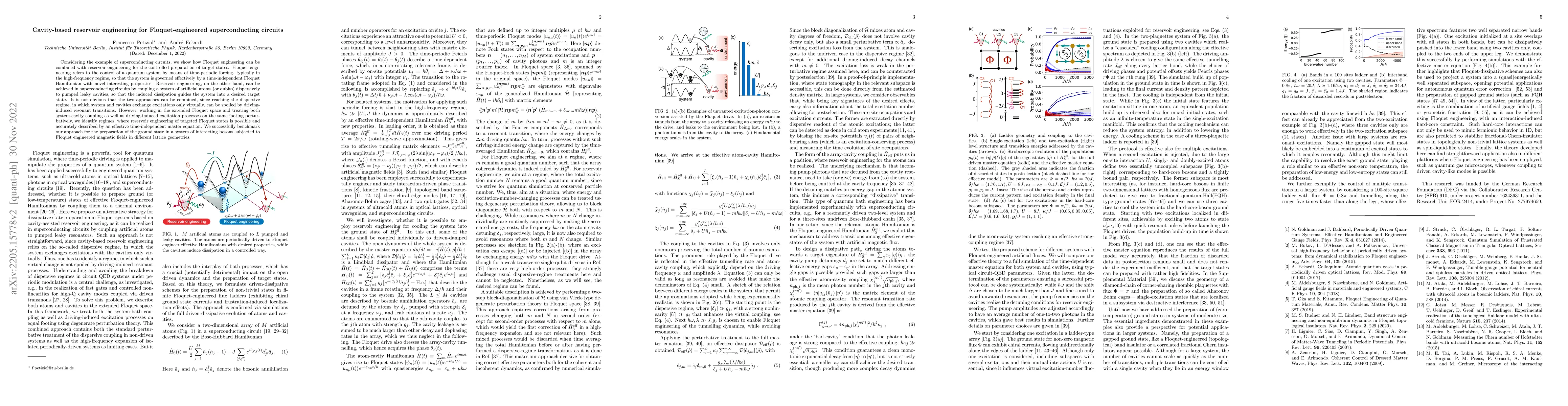 Thumbnail for Cavity-based reservoir engineering for Floquet-engineered
  superconducting circuits