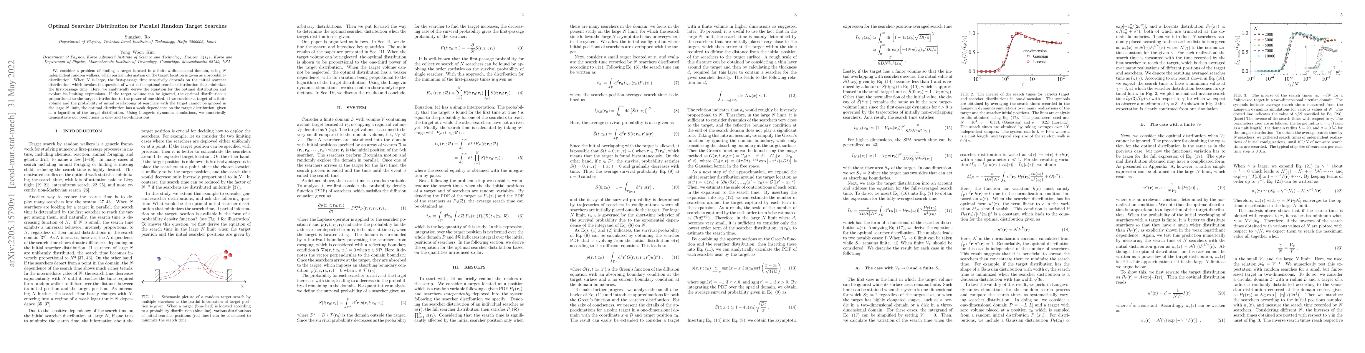Thumbnail for Optimal Searcher Distribution for Parallel Random Target Searches