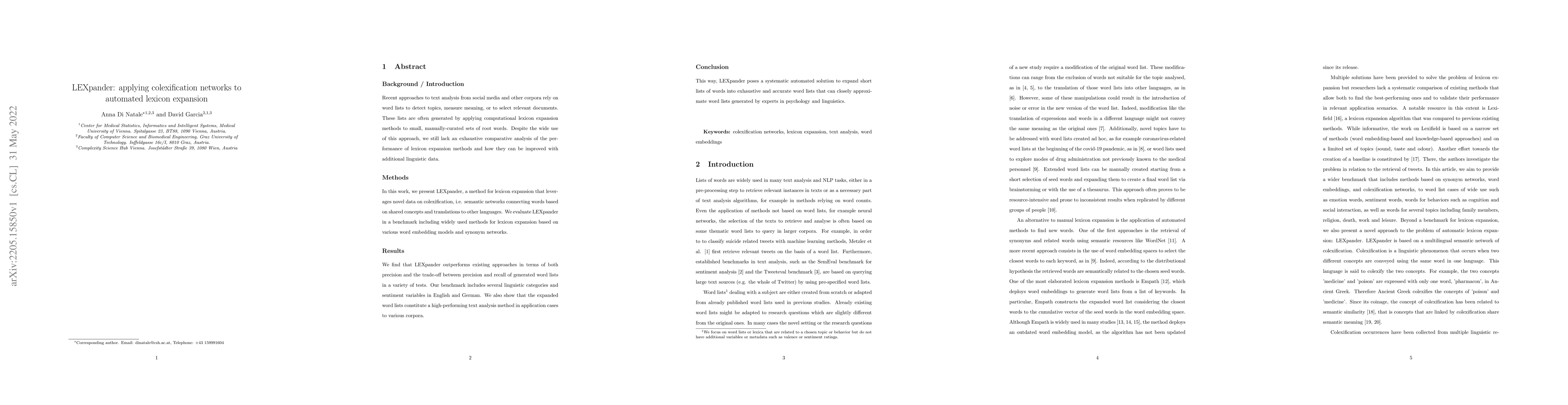 Thumbnail for LEXpander: applying colexification networks to automated lexicon
  expansion