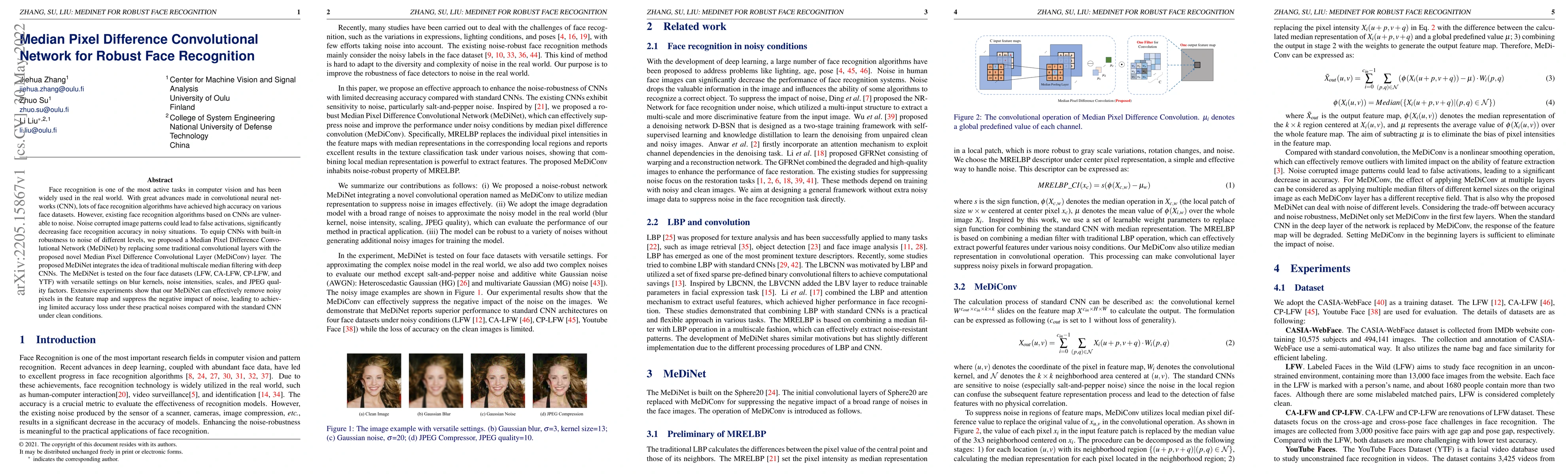 Thumbnail for Median Pixel Difference Convolutional Network for Robust Face
  Recognition