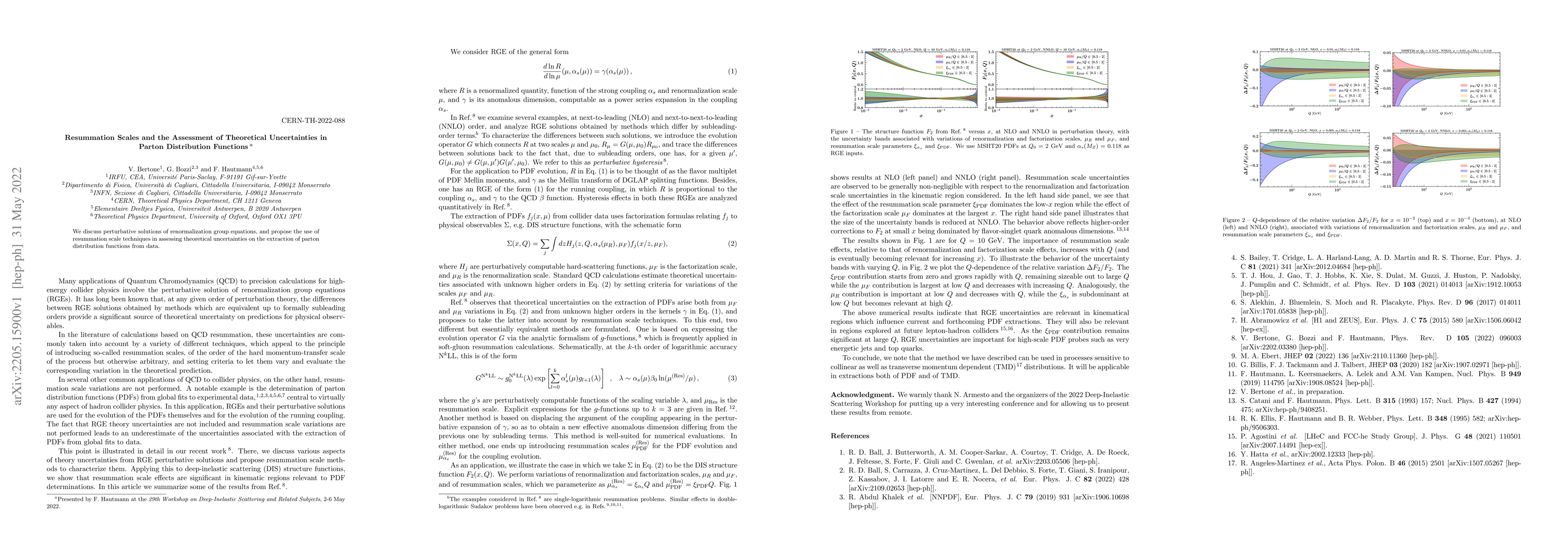 Thumbnail for Resummation Scales and the Assessment of Theoretical Uncertainties in
  Parton Distribution Functions