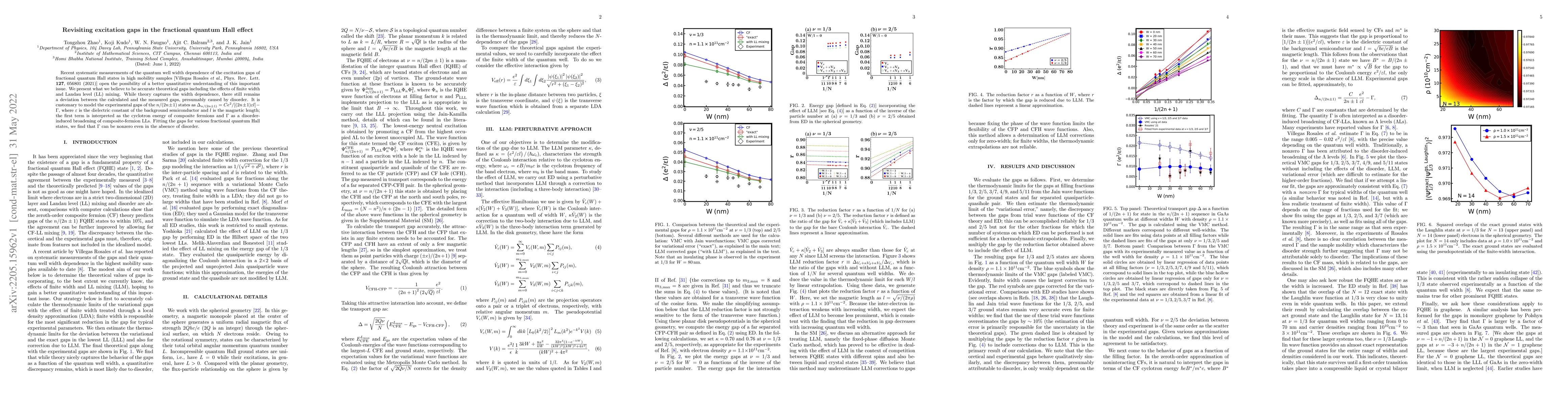Thumbnail for Revisiting excitation gaps in the fractional quantum Hall effect