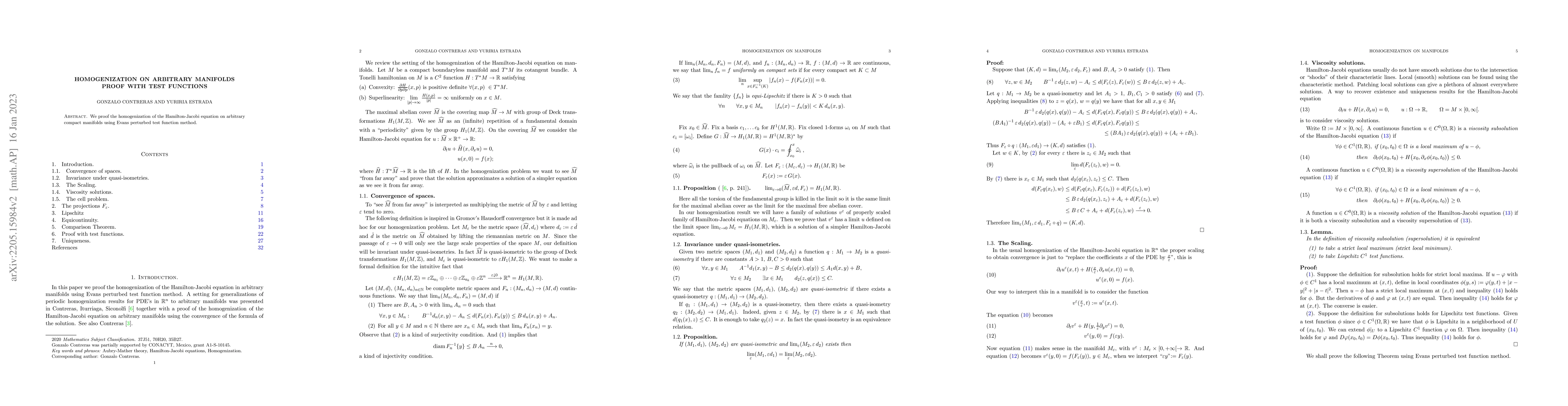 Thumbnail for Homogenization on arbitrary manifolds. Proof with test functions