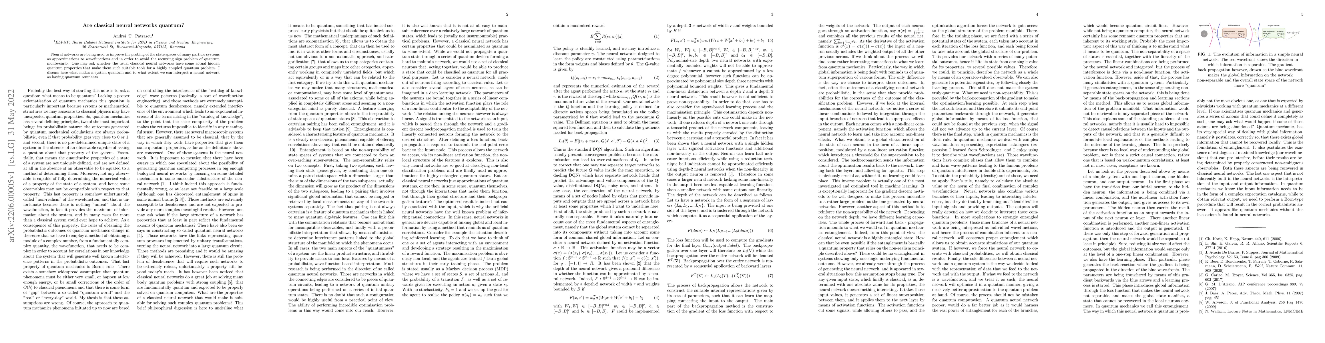 Thumbnail for Are classical neural networks quantum?