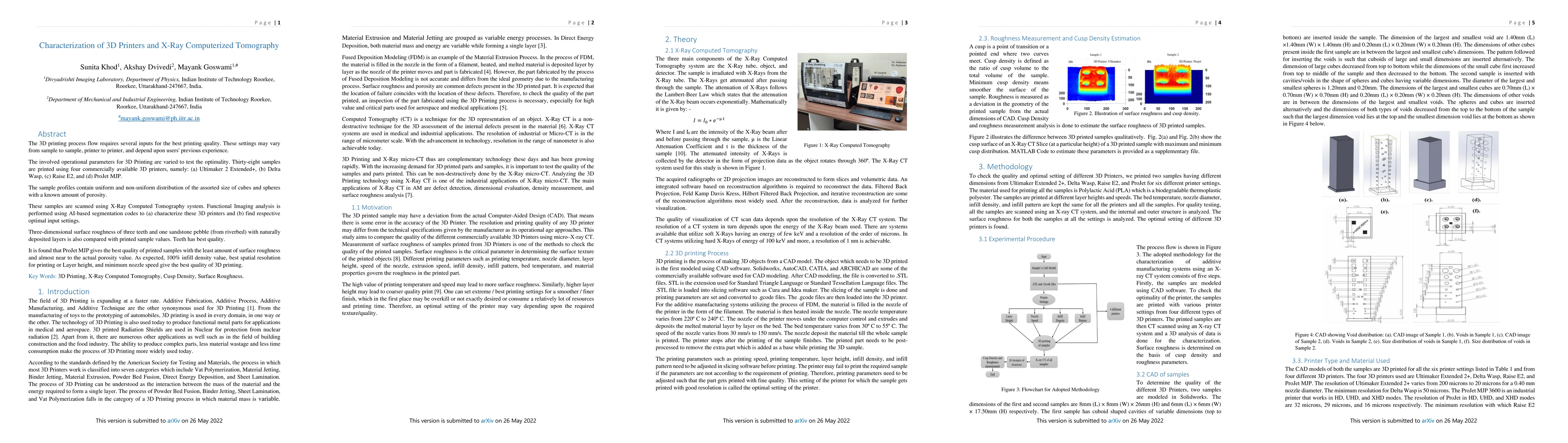 Thumbnail for Characterization of 3D Printers and X-Ray Computerized Tomography