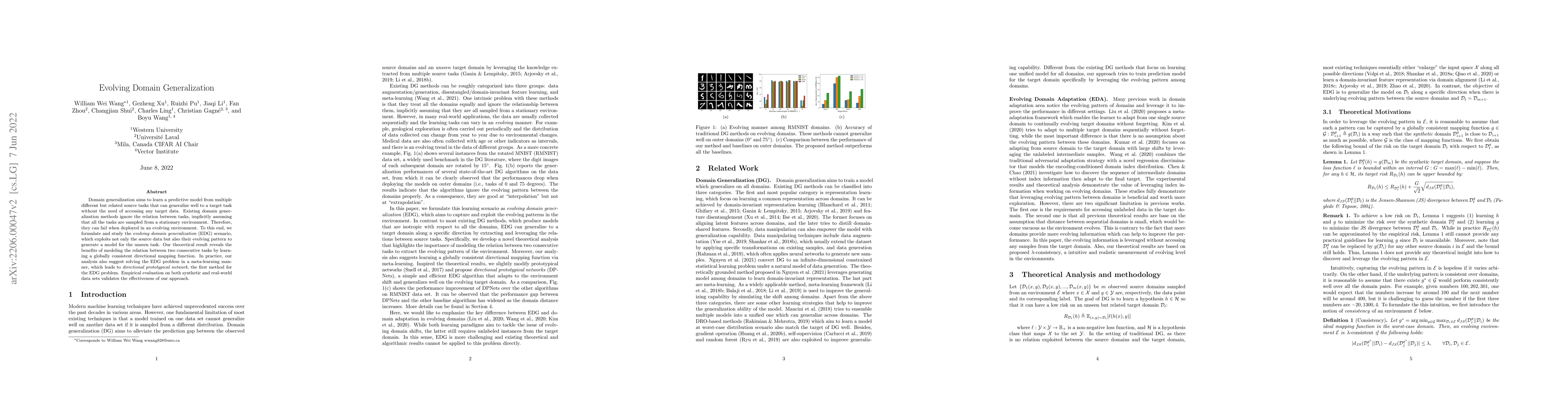 Thumbnail for Evolving Domain Generalization