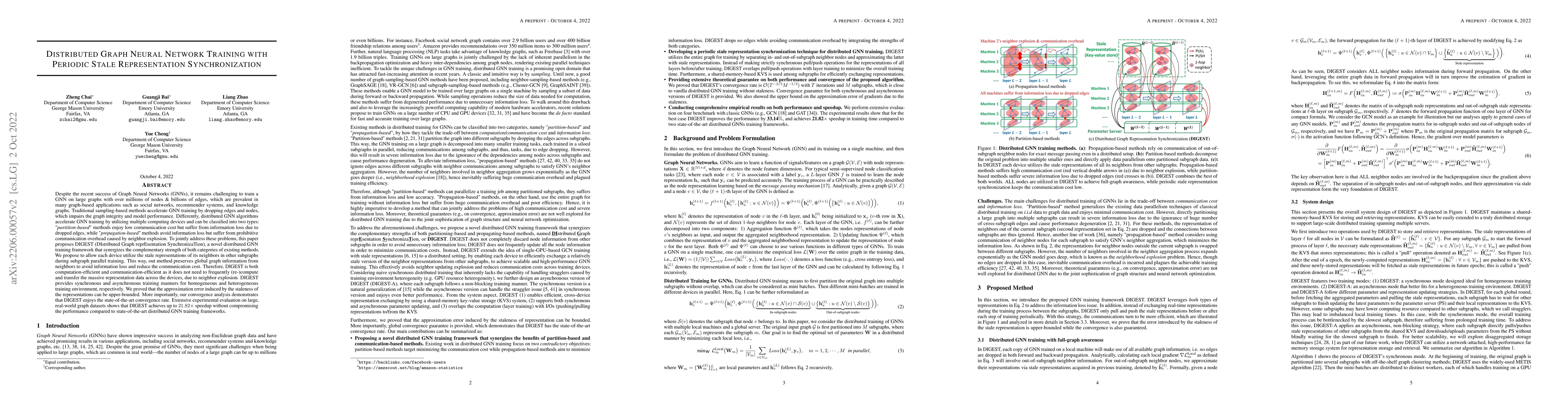 Thumbnail for Distributed Graph Neural Network Training with Periodic Stale
  Representation Synchronization