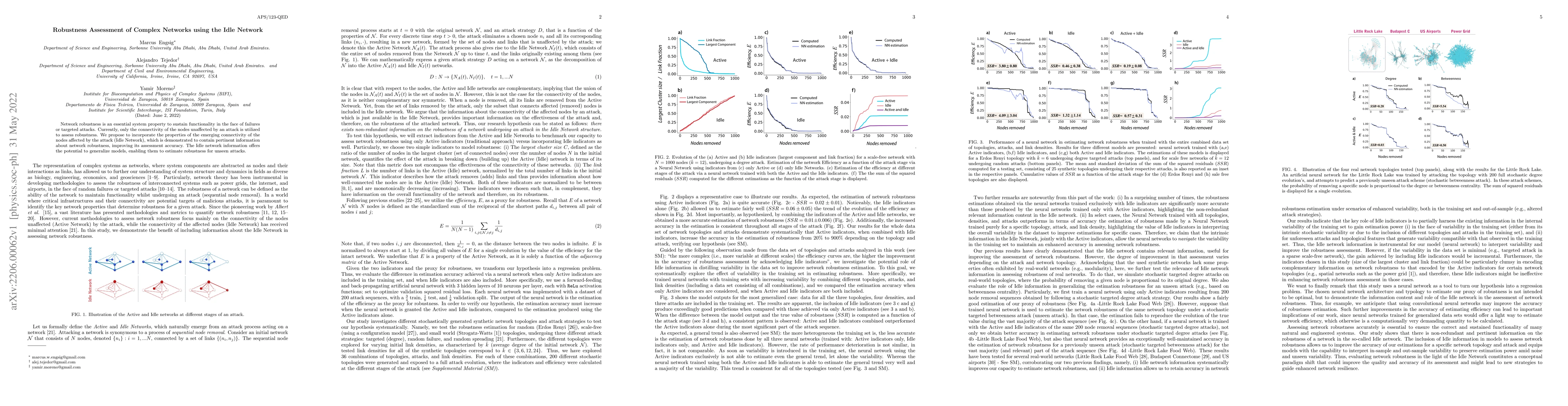 Thumbnail for Robustness Assessment of Complex Networks using the Idle Network