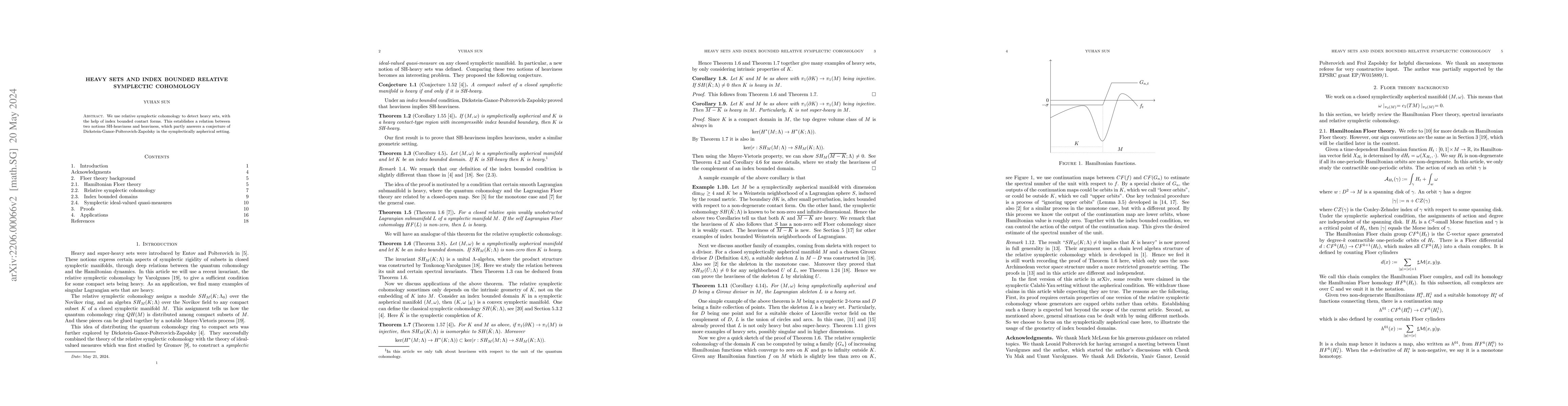 Thumbnail for Heavy sets and index bounded relative symplectic cohomology