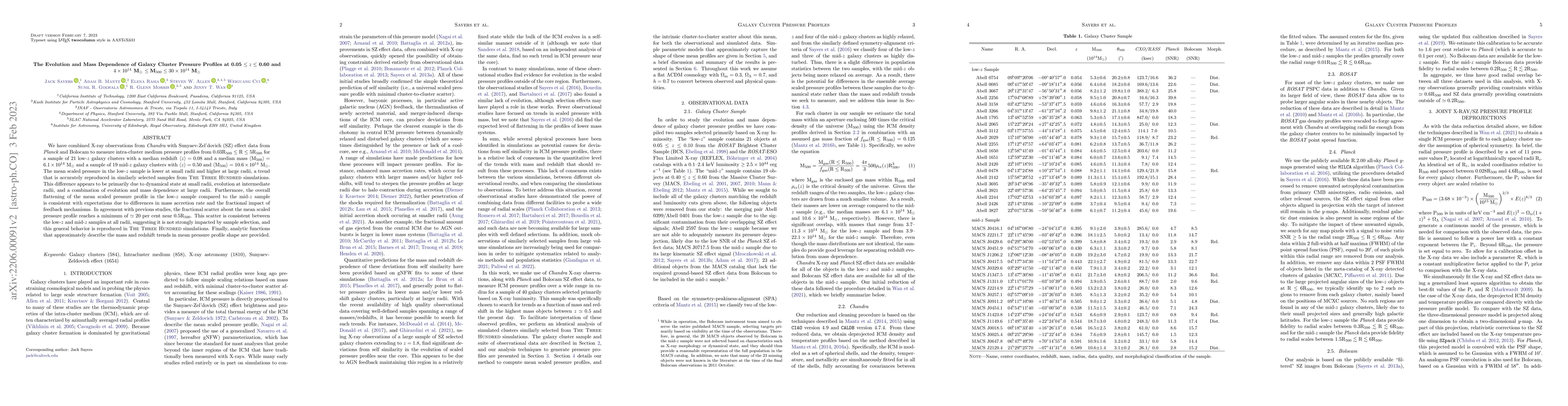 Thumbnail for The Evolution and Mass Dependence of Galaxy Cluster Pressure Profiles at
  0.05 $\le z \le$ 0.60 and $4 \times 10^{14}$ M$_{\odot}$ $\le
  \textrm{M}_{500} \le 30 \times 10^{14}$ M$_{\odot}$