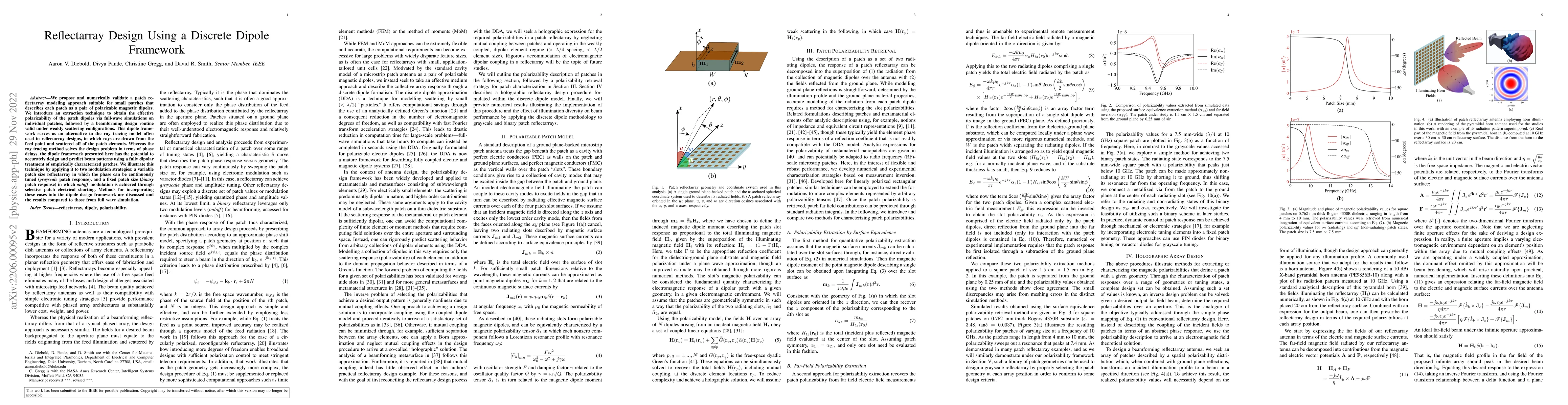 Thumbnail for Reflectarray Design Using a Discrete Dipole Framework