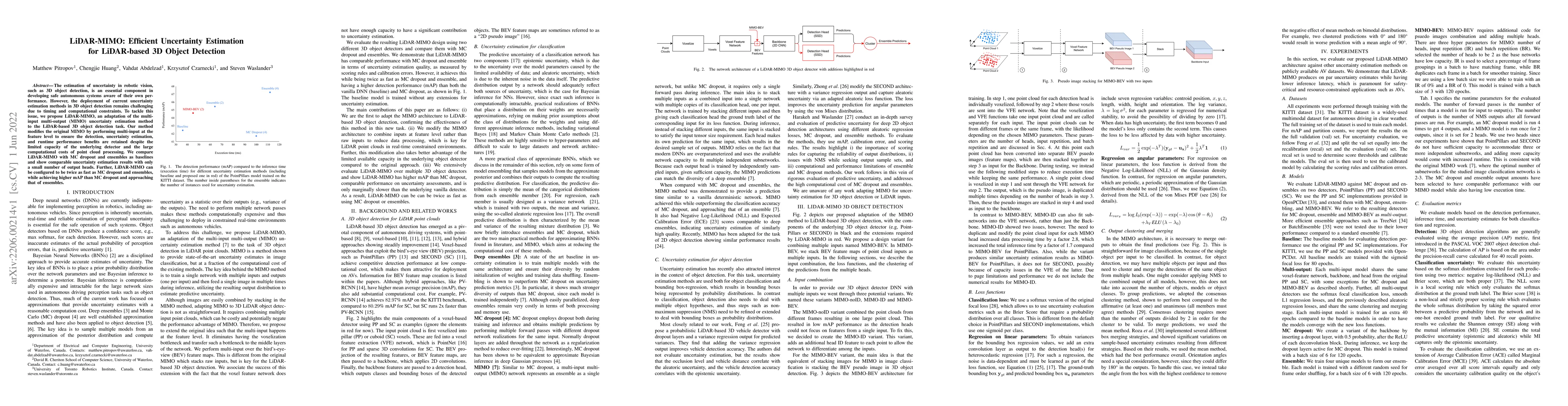 Thumbnail for LiDAR-MIMO: Efficient Uncertainty Estimation for LiDAR-based 3D Object
  Detection