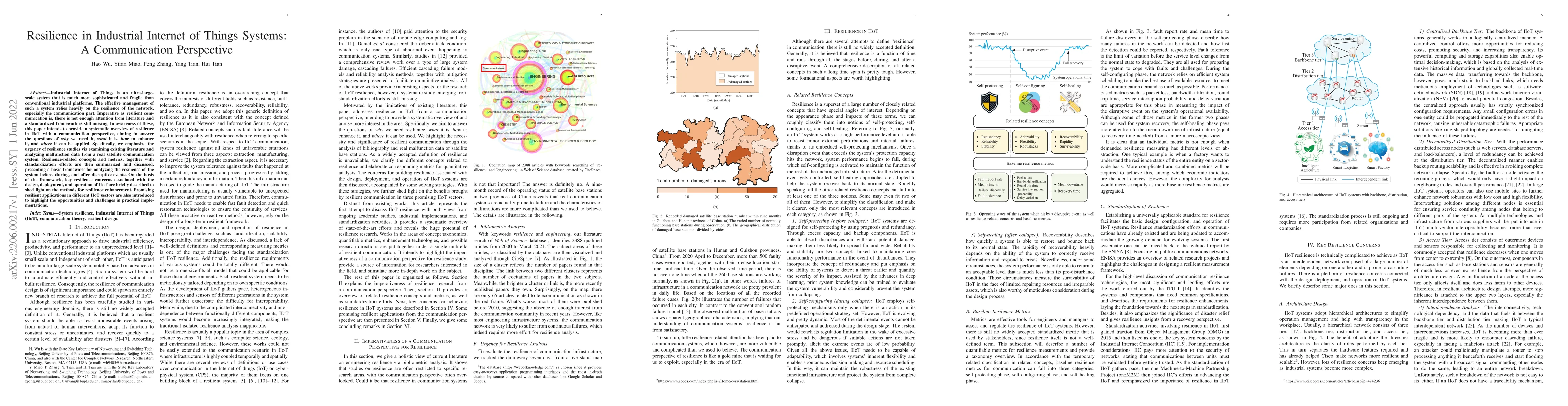 Thumbnail for Resilience in Industrial Internet of Things Systems: A Communication
  Perspective