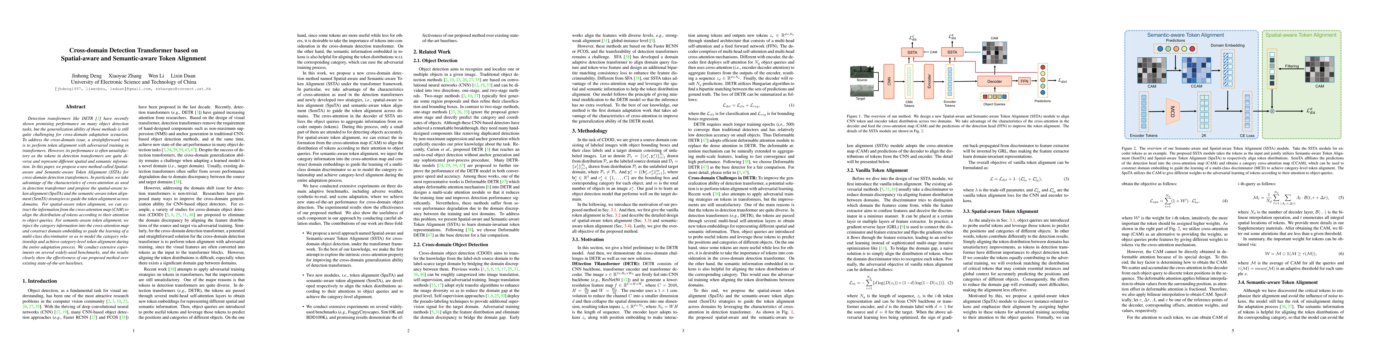 Thumbnail for Cross-domain Detection Transformer based on Spatial-aware and
  Semantic-aware Token Alignment